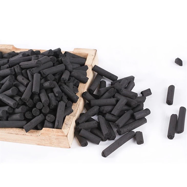 Coal Based Special Columnar Extruded Pellet Activated Carbon Made By Coal Impregnated With KOH, Ki, Naoh, Copper, ASTM Standard